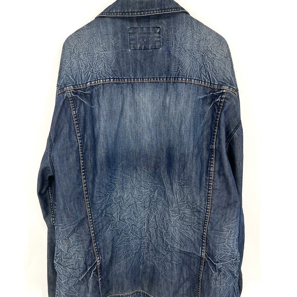 Vintage Marithe + Francois Girbaud Denim Jacket Size 4X Streetwear Grunge - Picture 5 of 14